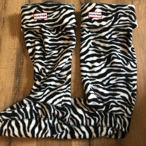 Zebra Print Hunter Boot Socks